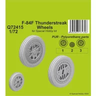   CMK F-84F Thunderstreak Wheels / for Special Hobby kits 1:72 (129-Q72415)