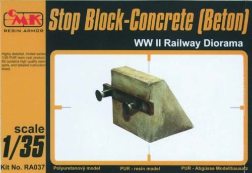 CMK Stop Block-Concrete (Beton) WW II Railway Diorama  (129-RA037)