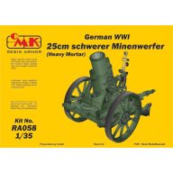   CMK German WWI 25cm schwerer Minenwerfer/ Heavy Mortar-All Resin kit 1:35 (129-RA058)