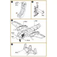   Clear Prop Accessories OV-1 A/JOV-1A Mohawk PE parts and painting mask for CP kits 1:144 (CPA144002)