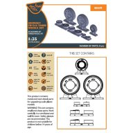   Clear Prop Accessories CH-54A Tarhe wheel set for ICM kits 1:35 (CPA35002)