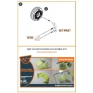 Clear Prop Accessories CH-54A Tarhe wheel set for ICM kits 1:35 (CPA35002)