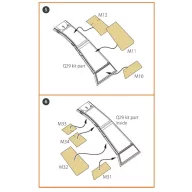   Clear Prop Accessories AH-64D/E Apache painting mask for TAKOM kit 1:35 (CPA35003)