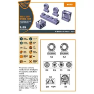Clear Prop Accessories TB.2 wheel set 1:35 (CPA35004)