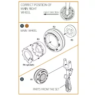 Clear Prop Accessories TB.2 wheel set 1:35 (CPA35004)