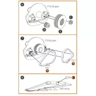   Clear Prop Accessories TB.2 PE parts for CP kit 1:35 (CPA35006)