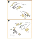 Clear Prop Accessories XA2D-1 Skyshark painting mask for CP kit CP4802 1:48 (CPA48003)