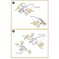   Clear Prop Accessories XA2D-1 Skyshark painting mask for CP kit CP4802 1:48 (CPA48003)
