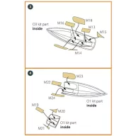   Clear Prop Accessories XA2D-1 Skyshark painting mask for CP kit CP4802 1:48 (CPA48003)