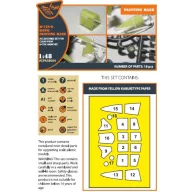   Clear Prop Accessories Hawk H-75 N/O for CP kit painting mask for CP kits CP4803/CP4804 1:48 (CPA48004)