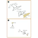 Clear Prop Accessories Hawk H-75 N/O for CP kit painting mask for CP kits CP4803/CP4804 1:48 (CPA48004)