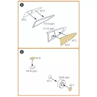   Clear Prop Accessories Hawk H-75 N/O for CP kit painting mask for CP kits CP4803/CP4804 1:48 (CPA48004)