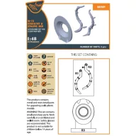   Clear Prop Accessories Hawk H-75 M/N/O resin exhaust for CP kits CP4803/CP4804 1:48 (CPA48005)