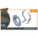 Clear Prop Accessories Hawk H-75 M/N/O resin exhaust for CP kits CP4803/CP4804 1:48 (CPA48005)