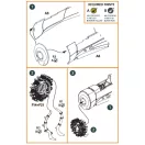 Clear Prop Accessories Hawk H-75 M/N/O resin exhaust for CP kits CP4803/CP4804 1:48 (CPA48005)