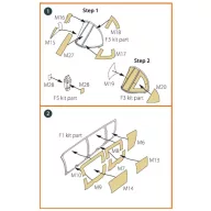   Clear Prop Accessories OV-10 A/D Bronko painting mask for ICM kits 48300/48301 1:48 (CPA48010)