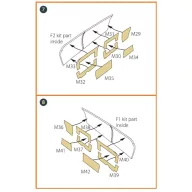   Clear Prop Accessories OV-10 A/D Bronko double-sided painting mask for ICM kits 48300/48301 1:48 (CPA48011)