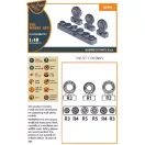 Clear Prop Accessories TB.2 wheel set 1:48 (CPA48017)