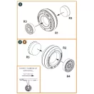 Clear Prop Accessories TB.2 wheel set 1:48 (CPA48017)