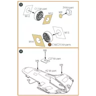  Clear Prop Accessories TB.2 painting mask for CP kits 1:48 (CPA48018)