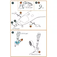   Clear Prop Accessories TB.2 PE parts for CP kits 1:48 (CPA48019)