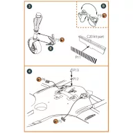   Clear Prop Accessories TB.2 PE parts for CP kits 1:48 (CPA48019)