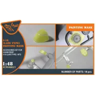   Clear Prop Accessories I-16 (late version) painting mask for CP kit 1:48 (CPA48021)