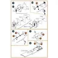   Clear Prop Accessories I-16 type 5 INTERIOR PE parts for CP kits 1:48 (CPA48022)