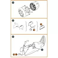   Clear Prop Accessories I-16 type 5 EXTERIOR PE parts for CP kits 1:48 (CPA48023)