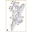 Clear Prop Accessories I-16 type 5 EXTERIOR PE parts for CP kits 1:48 (CPA48023)