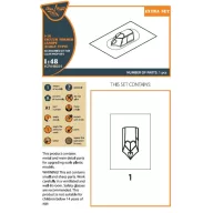   Clear Prop Accessories I-16 vacuum formed canopy (early version) for CP kit 1:48 (CPA48024)