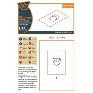   Clear Prop Accessories I-16 vacuum formed canopy (late version) for CP kit 1:48 (CPA48025)