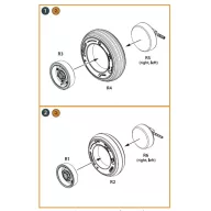   Clear Prop Accessories Lynx wheel set for Airfix kits 1:48 (CPA48032)