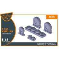 Clear Prop Accessories F-35A wheel set 1:48 (CPA48033)