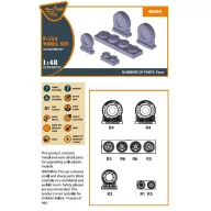 Clear Prop Accessories F-35A wheel set 1:48 (CPA48033)
