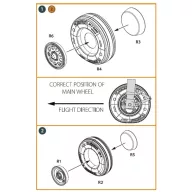 Clear Prop Accessories F-35A wheel set 1:48 (CPA48033)