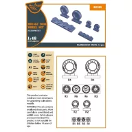 Clear Prop Accessories Mirage-2000 wheel set 1:48 (CPA48035)