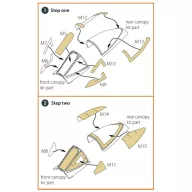   Clear Prop Accessories A-10C double-sided painting mask for ACADEMY kit 1:48 (CPA48036)