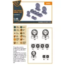 Clear Prop Accessories AMX Ghibli wheel set for Kinetic, HobbyBoss kits 1:48 (CPA48038)