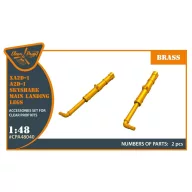   Clear Prop Accessories XA2D-1, A2D-1 Skyshark main landing legs for CP kits 1:48 (CPA48040)
