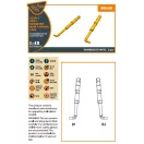 Clear Prop Accessories XA2D-1, A2D-1 Skyshark main landing legs for CP kits 1:48 (CPA48040)