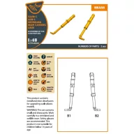  Clear Prop Accessories XA2D-1, A2D-1 Skyshark main landing legs for CP kits 1:48 (CPA48040)