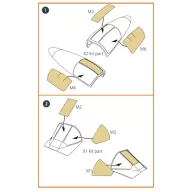   Clear Prop Accessories A2D-1 Skyshark double-sided painting mask for CP kits 1:48 (CPA48041)