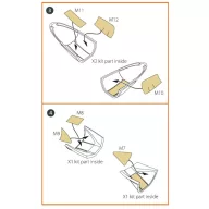   Clear Prop Accessories A2D-1 Skyshark double-sided painting mask for CP kits 1:48 (CPA48041)