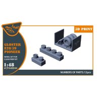   Clear Prop Accessories Gloster E28/39 Pioneer wheel set 1:48 (CPA48044)