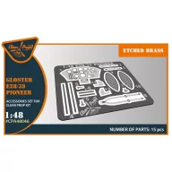   Clear Prop Accessories Gloster E28/39 Pioneer PE parts for CP kits 1:48 (CPA48046)