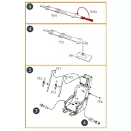   Clear Prop Accessories F-86A Ejection seat early for CP kits 1:48 (CPA48047)