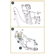   Clear Prop Accessories F-86A Ejection seat late for CP kits 1:48 (CPA48054)