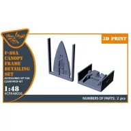   Clear Prop Accessories F-86A Canopy frame detailing set for CP kits 1:48 (CPA48056)