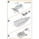Clear Prop Accessories F-86A Canopy frame detailing set for CP kits 1:48 (CPA48056)